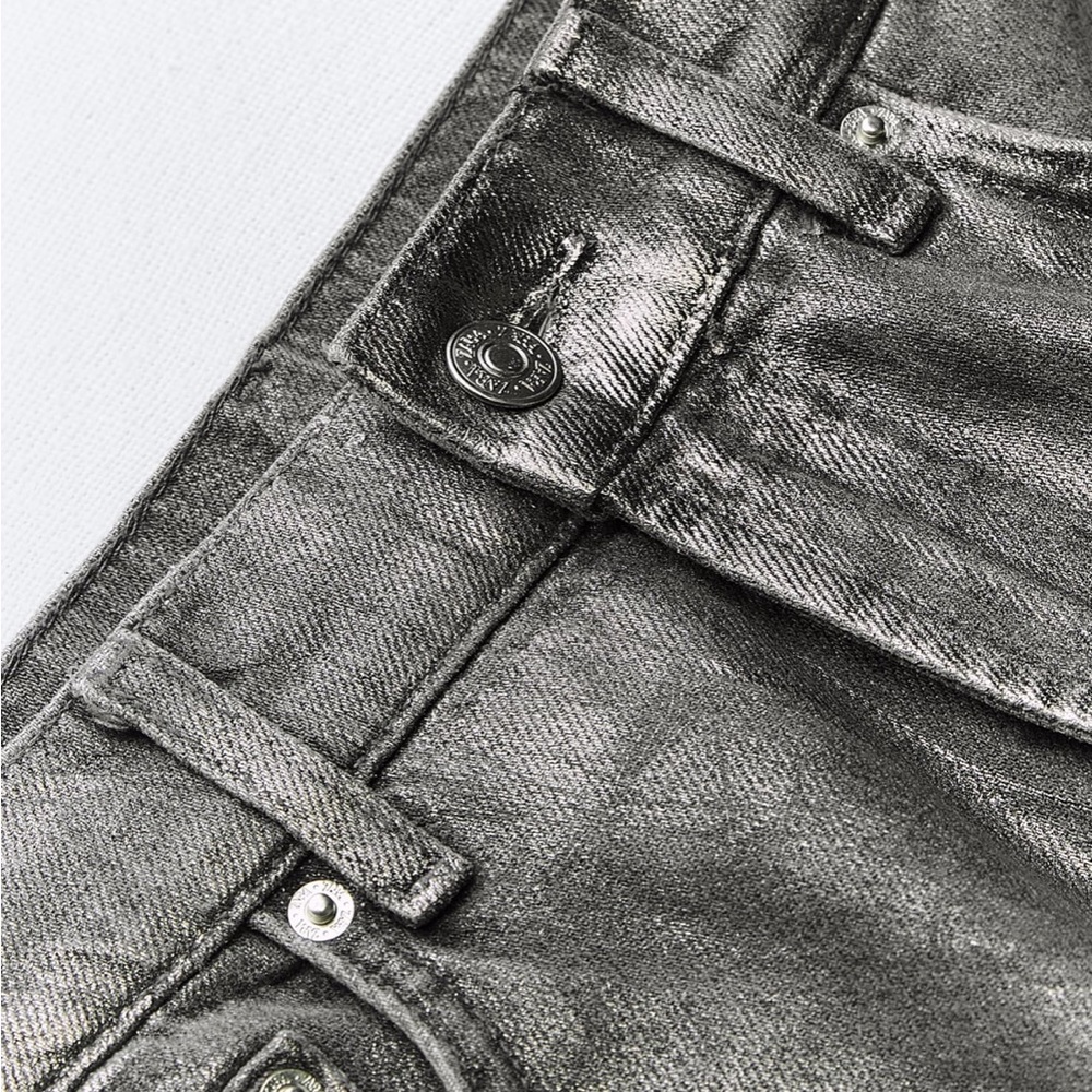Zara Metallic Jeans - NWOT - Picture 2 of 7